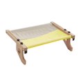 thumbnail image 3 of Sólido asiento tipo hamaca con capacidad para hasta 44 lb Muebles de salón ajustables Ventana para gatos gris amarillo Zulema Hamaca para gatos, 3 of 8