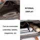 thumbnail image 4 of Bolso de hombro de lona bolso de mano casual mochila bolso bolso mochila para mujer, 4 of 7