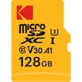 thumbnail image 1 of Tarjeta microSDXC KODAK 128GB UHS-I U3 V30 A1 con adaptador, 1 of 6
