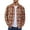 Brown, variant on Wutalume Men's Flannel Shirts Long Sleeve Lightweight Plaid Shirt, Casual Button Down Shirts for Men, Retro Style with Soft Finish, Ideal for Office and Casual Outings,Beige L