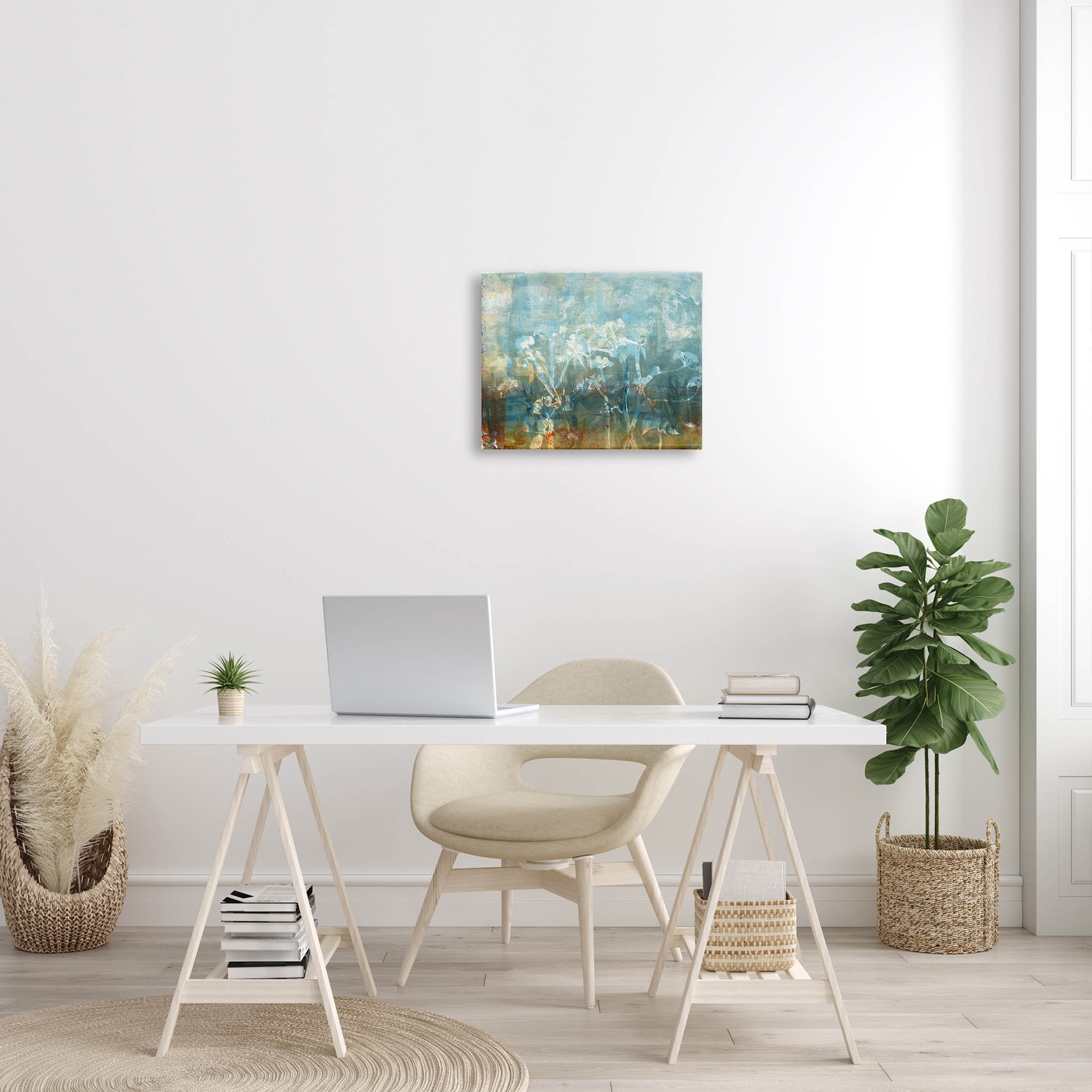 Stupell Industries Distressed Botanical Overlay Collage Graphic Art Gallery Wrapped Canvas Print Wall Art, Design by Liz St. Andre