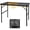 L: 47.24"L x 23.62"W x 16.5"H/26"H, variant on Camping Table with Mesh Desktop, Lightweight & Portable Folding Grill Table, Height Adjustable Metal Outdoor Table for Camp, Cooking, BBQ, RV, Picnic-3 FT Black
