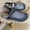 Grey, variant on Plus Size Men's Handmade Toe Post Slides, Breathable Non-Slip Summer Sandals with Spliced Upper, Lightweight Comfort Beach Outdoor Casual Two-Wear Slippers
