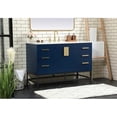 thumbnail image 2 of Elegant Kitchen and Bath 48 inch Single bathroom vanity in blue, 2 of 8