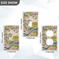 thumbnail image 7 of Yayeee Blank Wall Plate Cover 1-Gang 4.5"x2.7" Home Unused Decorative Outlet, Pink Floral Wave, 7 of 7