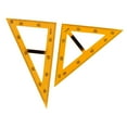 thumbnail image 4 of 2 reglas triangulares grandes con mango extraíble, escala transparente, amarillas, útiles de enseñanza para pizarra blanca escolar, pizarra de, 4 of 9