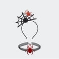 thumbnail image 2 of Qarigey Diadema de araña de Halloween, accesorios para el cabello para fiesta de juegos de rol, tocado de Halloween Accesorio para el cabello cuatro, 2 of 6