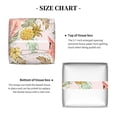 thumbnail image 5 of KLL Tropical Flamingo Pineapple Print Tissue Box Cover,Leather Tissue Holder Square Facial Tissue Case Facial Paper Organizer Dispenser for Bathroom, Vanity Countertop, 5 of 7