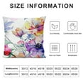 thumbnail image 5 of SHERONV   Floral Pillow Cover 18x18 Inch, Flower   Cushion Cover for Home Sofa Chair Decor Red and Purple Watercolor Farmhouse Pillow Case 18x18in, 5 of 5