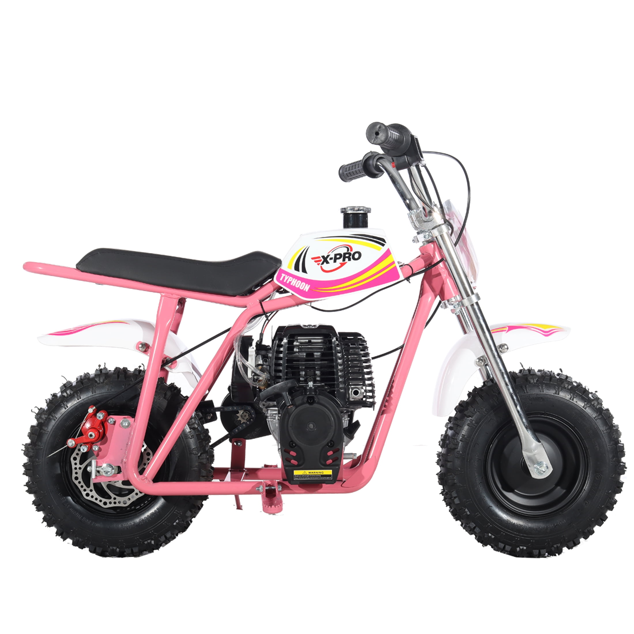 X-Pro Brand New Typhoon 40cc Gas Pit Dirt Bike, 4 Stroke Mini Motorcycle for Kids with Pull Start