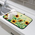 thumbnail image 4 of WIRESTER Microfiber Dish Drying Mat, Absorbent Drying Mat for Kitchen Counter, Dishes Drainer Pad Coaster - Sunflowers Flowers, 4 of 6