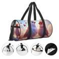 thumbnail image 3 of Fotbe Heart Sky Bird Couple Bolsa Deportiva de Lona Plegable con Estampado, Bolsa de Gimnasio con Bolsillo Seco/Húmedo, Bolsa de Viaje Ultraligera de Gran Capacidad, 3 of 6