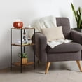 thumbnail image 7 of Oumilen Indoor Modern Lightweight Wood Rectangle End Table, Brown, 7 of 7