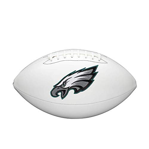 Philadelphia Eagles Wilson NFL Live Signature Autograph White Panel Football - Deflated