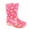 Pink Heart Glitter, variant on Toddler Rain Boots – Pink Heart Glitter Waterproof Kids Rain Boots For Girls, Lightweight Non-Slip PVC Rain Shoes with Easy-On Handles