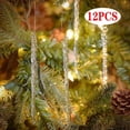 thumbnail image 4 of 12Pcs Simulation Ice Xmas Tree Hanging Ornament Fake Icicle Props X-Mas Decor, 4 of 5