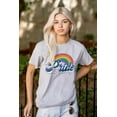 thumbnail image 4 of Cute Gay LGBT Pride Rainbow Sparkle Unisex Plus Size Graphic Tee Brisco Brands 5X, 4 of 6