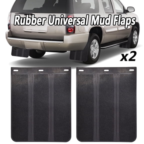 XUKEY Mud Flaps Large Size 15''x12''Universal Heavy Duty Rubber Splash Guards for Pickup Truck SUV Vans RV Semi-Truck