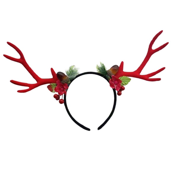 Diadema navideña para mujer, niña, aniversario, playa Rojo