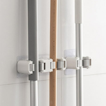 

Wall Mounted Mop Broom Holder Storage Tool Racks Mop Hanger For Home Garden