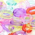 thumbnail image 2 of Transparent Rainbow Plastic Chain Links by Creatology 60pc, 2 of 3
