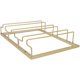 thumbnail image 5 of Portabotellas, estante para copas de vino de hierro al revés, soporte para copas de vino colgante de estilo europeo debajo del gabinete, dorado, 5 of 5