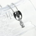 thumbnail image 3 of Stainless Steel Guardian Angel Cremation Urn Pendent for Ashes and Chain Human Pet Ash Holder Memory Necklace for Cremation Ashes Keepsake Memorial Jewelry, 3 of 7