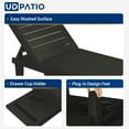 thumbnail image 5 of UDPATIO Oversized Outdoor Chairse Lounge Chair Set of 2, 5-Level Adjustment Backrest for Pool Beach Garden, 5 of 7