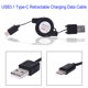 thumbnail image 1 of Usb Tipo C Usb 3.1 Cable Retráctil Cargador Carga Tipo-C Cable Usb-C Hacer, 1 of 7