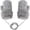 Grey, variant on Bmisegm Winter Gloves for Men Women Anti Lost Rope Double Layer Soft Comfortable Baby Toddler Warm Mittens Black