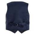 thumbnail image 2 of Rswnyirn Kids Boys Suit Waistcoat for Wedding Birthday Party V Neck Button Down Solid Color Formal Navy Blue 5, 2 of 8