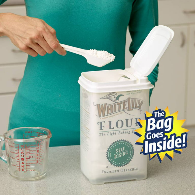 Buddeez 5lb Flour and Sugar Container - All Purpose Plastic Storage Keeper