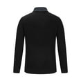 thumbnail image 4 of UVEASISHA Mens Shawl Collar Sweater Slim Fit Long Sleeve Ribbed Knit Pullover Kangaroo Pocket Jumper Sweaters Fall Winter Casual Stylish Tops Limited Time Sales Black L, 4 of 6