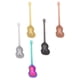 thumbnail image 5 of 5 cucharas de café creativas de acero inoxidable con forma de guitarra multicolor, 5 of 5