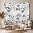 thumbnail image 2 of Coastal Grey Small Tapestry for Bedroom Wall Hanging Tapestry,Retro Ocean Coral Shell Starfish Seahorse Ceiling Backdrop Tapestries Poster Blanket Wall Decor for Teens Room Living Room Dorm 23" x 28", 2 of 8