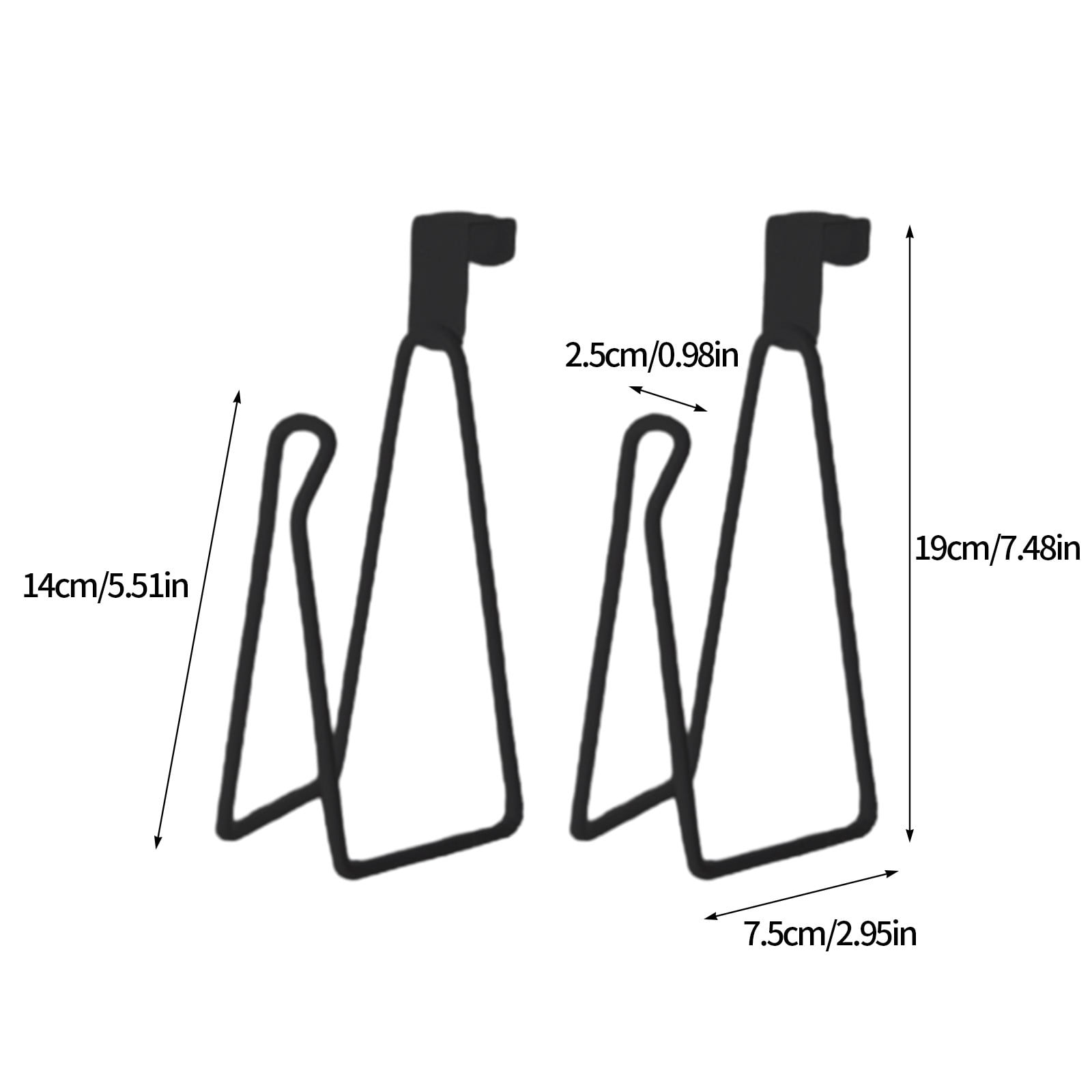 JilgTeok 4 Packs 2pcs Metal Toilet Paper Holder Over The Tank Hanging Bathroom Tissue Roll Storage Organizer for Kitchen RV Camping No Drill Easy Install