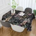 thumbnail image 2 of Yayeee Tablecloths 60" x 120" Rectangle Wrinkle Resistant Party Table Cover, Dark Flowers Pattern, 2 of 8