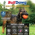 thumbnail image 2 of Ruff Dawg Indestructible Dog Ball XL 3.5” Orange – Heavy-Duty Rubber Fetch Toy for Aggressive Chewers – Extreme Bounce, Floats, BPA & Latex Free – Made in USA, 2 of 7