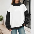 thumbnail image 3 of Women's Neck Sweatshirts,Oversized Turtleneck Long Sleeve Pullover Tops Fall Trendy Soft Sweatshirt Sweatshirts for Women Casual Daily Wear, 3 of 5