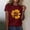 Wine, variant on Rezuofi 1 Pcs Womens Lover Printed Tshirt Graphic Tees Crew Neck Summer Short Sleeve Loose Fit Tops