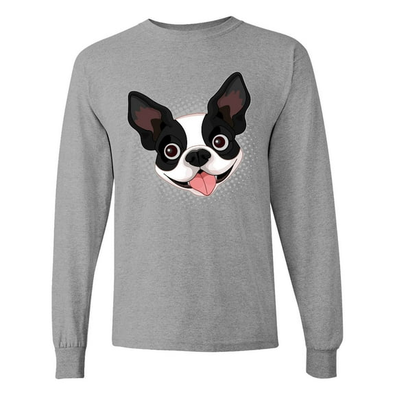 Inktastic Boston Terrier Dog Long Sleeve T-Shirt