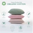 thumbnail image 2 of Little Garoo Organic Cotton Toddler Pillow, First Pillow, Sage, 14x19 Pillows for Sleeping, Safe Built-in Pillowcase, Machine Washable, Toddler Bed and Travel Pillow, 2 of 7