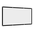 thumbnail image 3 of Projector Screen, Portable White Polyester Projector Curtain Projection Screen with Black Edging and Hanging Holes, Video Projector Screen for Home, Party, Office, Outdoor Camping, 3 of 7