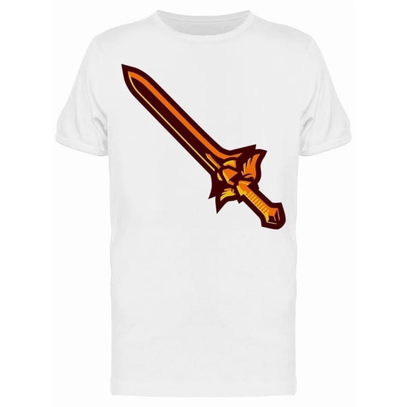 Orange Sword Icon Clipart Tee Men's -Image by Shutterstock