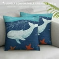 thumbnail image 3 of Fantastic Beluga Whale Polyester Body Pillow Cover Soft Sofa Pillow Cases Durable Body Pillowcases with Zippered, 3 of 5
