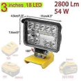 thumbnail image 2 of Dewalt XR 18V/20V Lithium Battery Compatible 204W LED Work Light with 8600 Lumens and Flashlight Function, 2 of 4