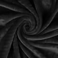 thumbnail image 6 of Superior Fleece Plush Fluffy Soft Blanket, Solid Black, Throw, 6 of 7