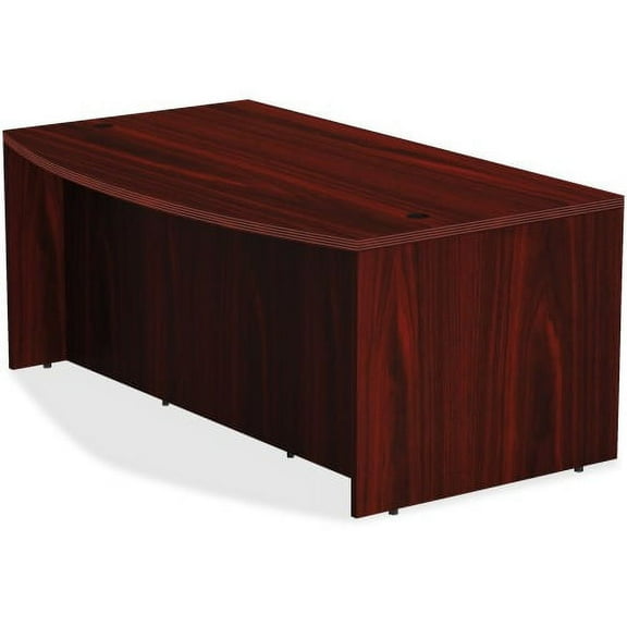 Lorell Chateau Series Desk 36" x 72" x 29.5" , 1.5" Top - Reeded Edge - Finish: Mahogany Laminate Surface