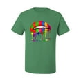 thumbnail image 2 of Wild Bobby, Colorful Painted Lip, Streetwear, Men Graphic Tee, Kelly, 4X-Large, 2 of 5