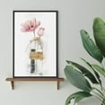 thumbnail image 4 of wall26 Framed Canvas Wall Art A Bouquet of Pink Tulips Flower in a Glass Botanical Plants Watercolor Abstract Modern Relax/Calm Pastel for Living Room, Bedroom, Office - 24x36 inches, 4 of 4